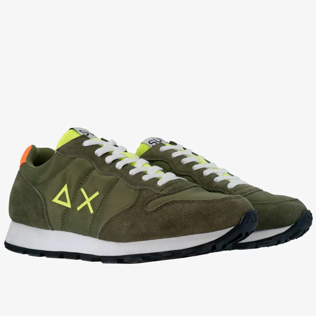 Scarpe Uomo Sun68 Sneakers Tom Fluo Eva Print Militare