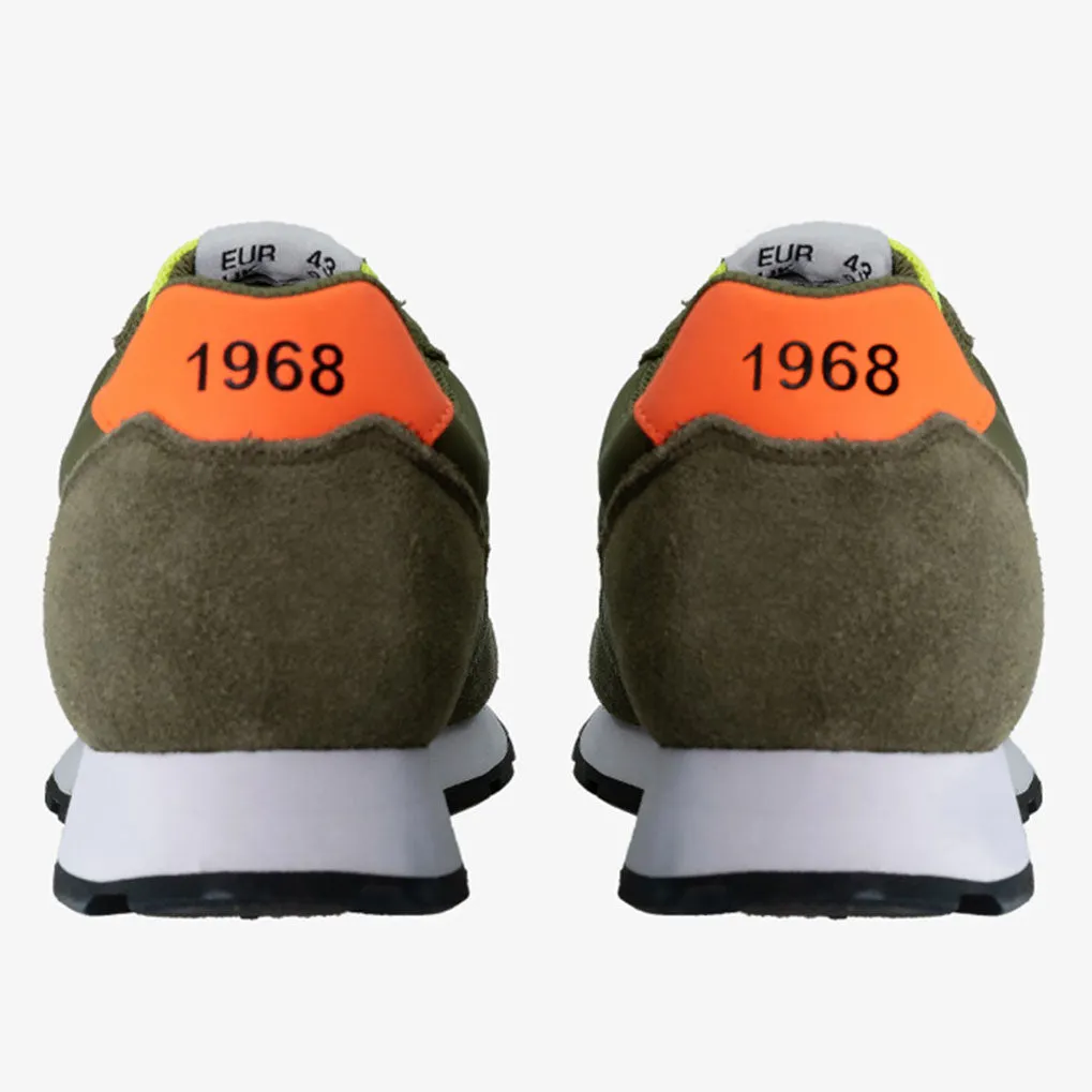 Scarpe Uomo Sun68 Sneakers Tom Fluo Eva Print Militare