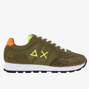Scarpe Uomo Sun68 Sneakers Tom Fluo Eva Print Militare