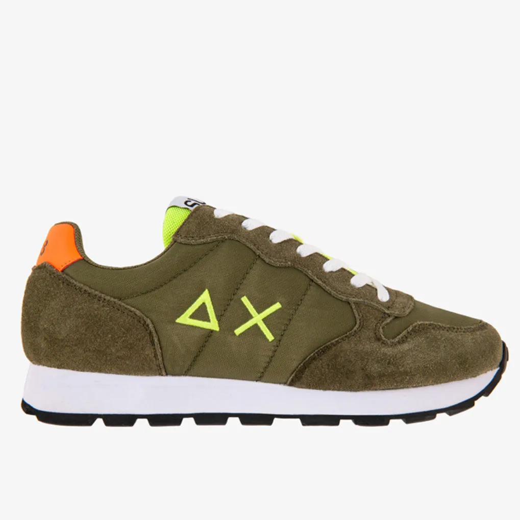 Scarpe Uomo Sun68 Sneakers Tom Fluo Eva Print Militare